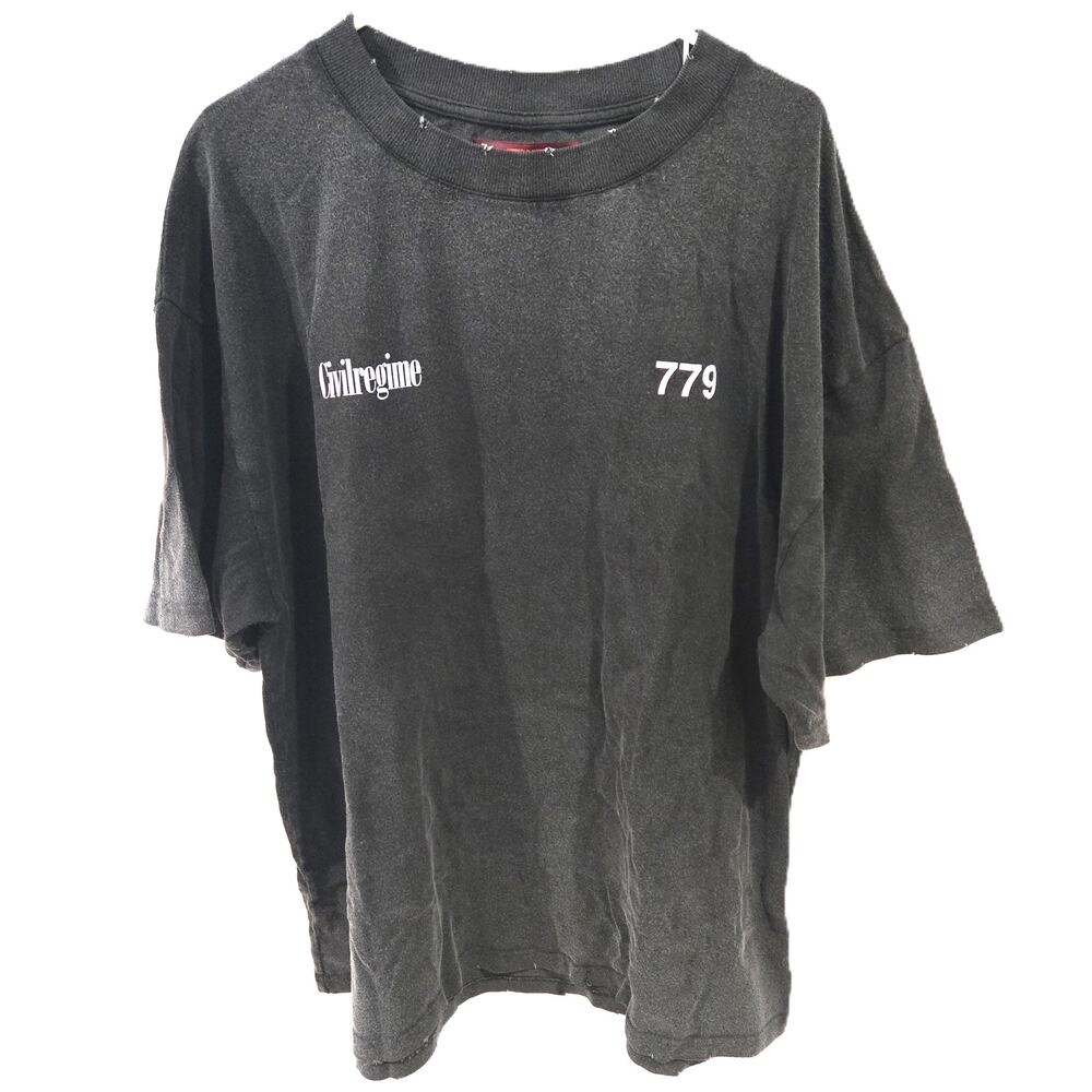 Civil Regime OverSized Red Label XL Men's Black Rebel Youth Graphic Tee